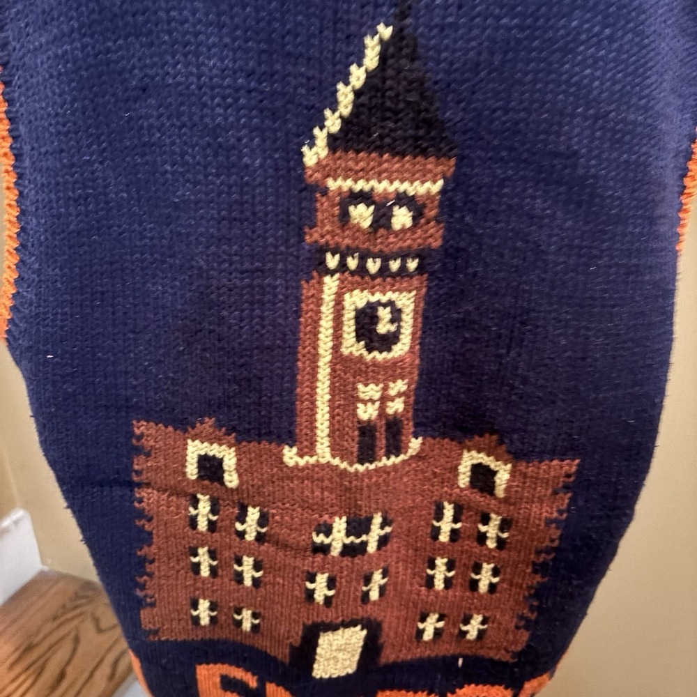 Vintage Bellepointe Clemson Tigers Knit Sweater Vest Large Collegiate Novelty - Picture 7 of 9
